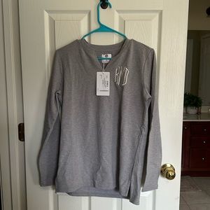 NWT Marleylilly grey thin long sleeve shirt